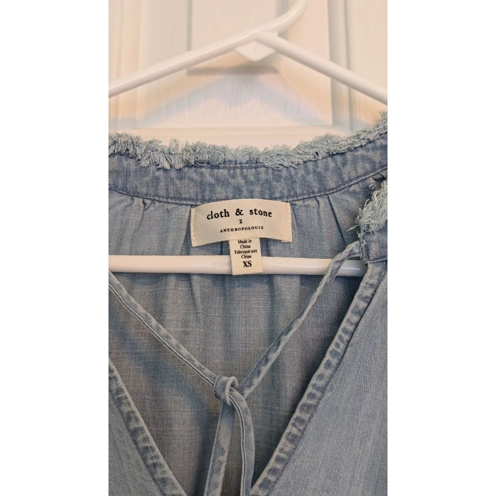 Women's Cloth & Stone Dress XS Light Blue